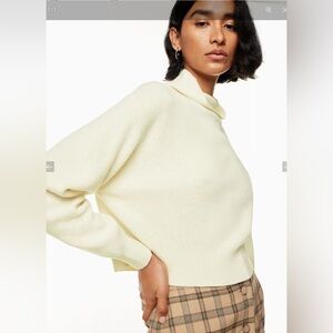 Aritzia Wilfred Montpellier Turtleneck Sweater
Light Birch
Merino Wool